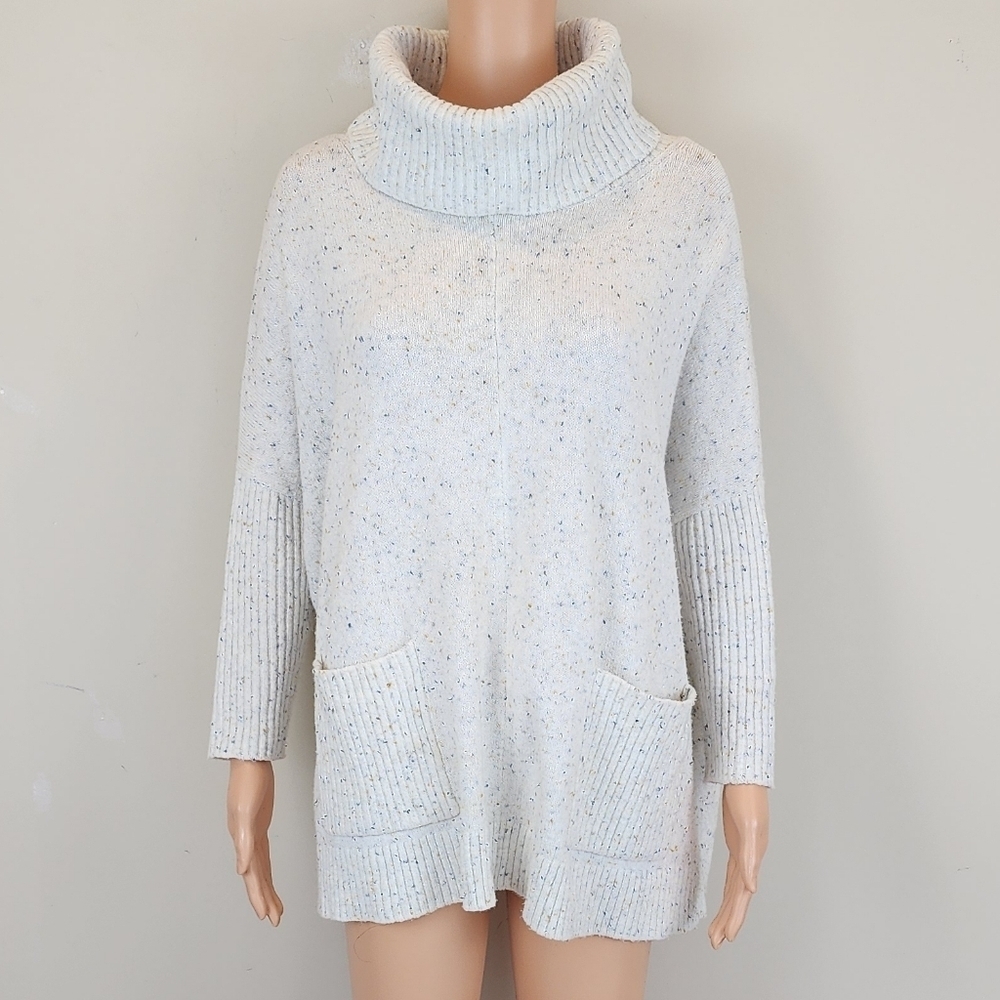 Loft Oversized Cream Long Sleeve Knit Sweater